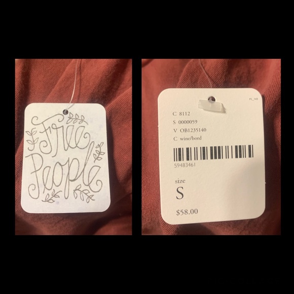 NWT! Free People Cowl Neck Sweater Tee - Picture 8 of 9